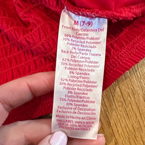 No Boundaries | Women. Red Lace Cropped Tank Top - Picture 6 of 13